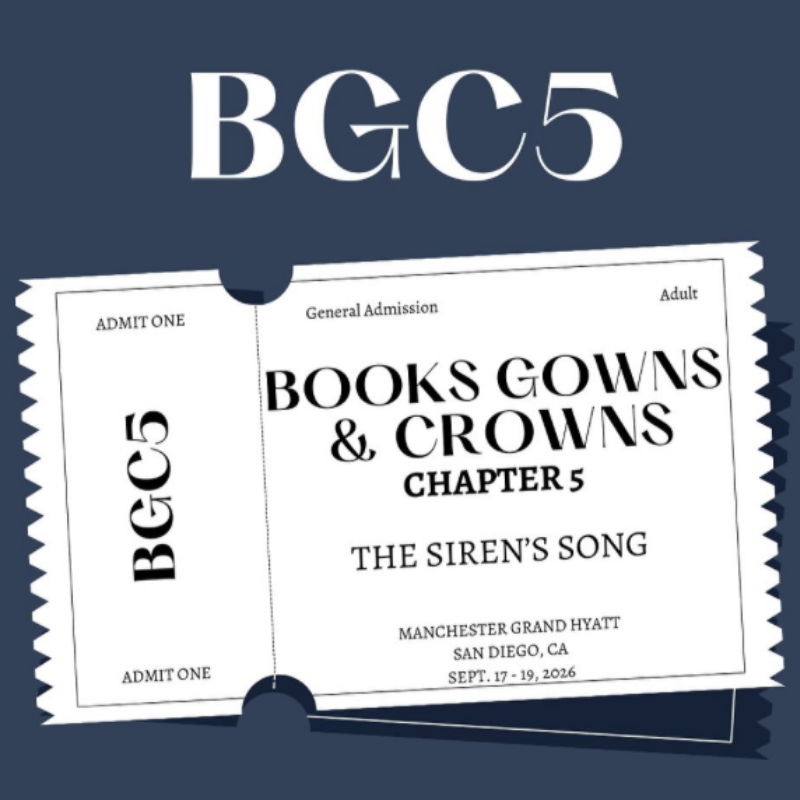 Books, Gowns, and Crowns 2026 Event Preorders